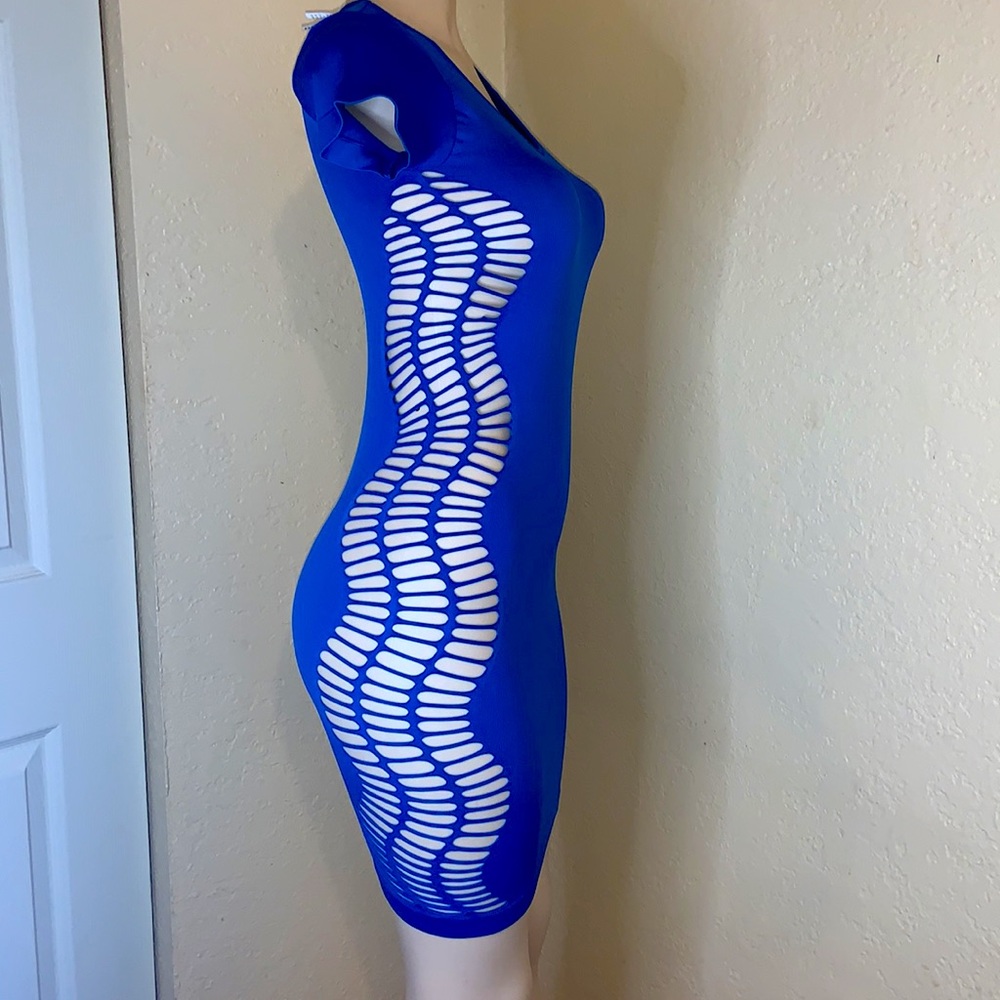 Go-go sexy pothole design tube dress - Picture 2 of 5